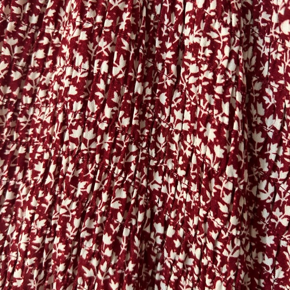 Smocked Red Flower Dress - Picture 3 of 4